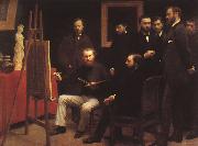 Henri Fantin-Latour An Atelier in the Batignolles USA oil painting reproduction